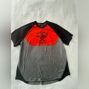 Harley-Davidson Men's Orange, Black, and Gray Tee Quick Dry Fabric Size L